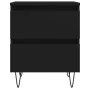 Schwarzer Nachttisch aus Sperrholz, 40 x 35 x 50 cm von vidaXL, Nachttische - Ref: Foro24-826878, Preis: 55,78 €, Rabatt: %
