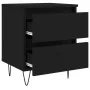Schwarzer Nachttisch aus Sperrholz, 40 x 35 x 50 cm von vidaXL, Nachttische - Ref: Foro24-826878, Preis: 55,78 €, Rabatt: %