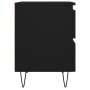 Mesita de noche madera contrachapada negro 40x35x50 cm de vidaXL, Mesitas de noche - Ref: Foro24-826878, Precio: 58,66 €, Des...