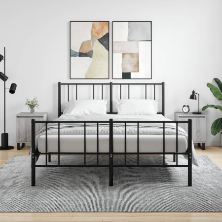 Nachttisch 2 Stk. Ingenieurholz Sonoma grau 40x30x50 cm von vidaXL, Nachttische - Ref: Foro24-826857, Preis: 72,50 €, Rabatt: %