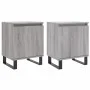 Bedside table 2 units engineered wood gray Sonoma 40x30x50 cm by vidaXL, Nightstands - Ref: Foro24-826857, Price: 71,61 €, Di...