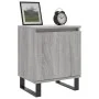 Bedside table 2 units engineered wood gray Sonoma 40x30x50 cm by vidaXL, Nightstands - Ref: Foro24-826857, Price: 71,61 €, Di...
