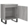 Bedside table 2 units engineered wood gray Sonoma 40x30x50 cm by vidaXL, Nightstands - Ref: Foro24-826857, Price: 71,61 €, Di...