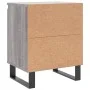 Bedside table 2 units engineered wood gray Sonoma 40x30x50 cm by vidaXL, Nightstands - Ref: Foro24-826857, Price: 71,61 €, Di...