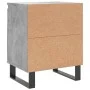 Concrete gray engineered wood bedside table 40x30x50 cm by vidaXL, Nightstands - Ref: Foro24-826852, Price: 40,38 €, Discount: %
