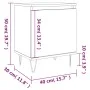 Bedside table 2 units engineered wood oak brown 40x30x50cm by vidaXL, Nightstands - Ref: Foro24-826843, Price: 42,37 €, Disco...