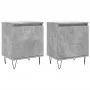 Bedside tables 2 pcs concrete gray wood 40x30x50 cm by vidaXL, Nightstands - Ref: Foro24-826837, Price: 59,14 €, Discount: %