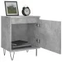 Bedside tables 2 pcs concrete gray wood 40x30x50 cm by vidaXL, Nightstands - Ref: Foro24-826837, Price: 59,14 €, Discount: %