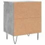 Bedside tables 2 pcs concrete gray wood 40x30x50 cm by vidaXL, Nightstands - Ref: Foro24-826837, Price: 59,14 €, Discount: %