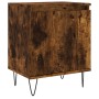 Mesita de noche madera de ingeniería roble ahumado 40x30x50 cm de vidaXL, Mesitas de noche - Ref: Foro24-826838, Precio: 36,5...