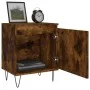Mesita de noche madera de ingeniería roble ahumado 40x30x50 cm de vidaXL, Mesitas de noche - Ref: Foro24-826838, Precio: 36,1...