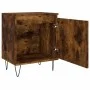 Mesita de noche madera de ingeniería roble ahumado 40x30x50 cm de vidaXL, Mesitas de noche - Ref: Foro24-826838, Precio: 36,1...