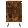 Mesita de noche madera de ingeniería roble ahumado 40x30x50 cm de vidaXL, Mesitas de noche - Ref: Foro24-826838, Precio: 36,1...