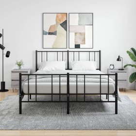 Bedside table 2 pcs Sonoma gray engineered wood 40x35x50 cm by vidaXL, Nightstands - Ref: Foro24-826889, Price: 78,90 €, Disc...