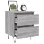 Bedside table 2 pcs Sonoma gray engineered wood 40x35x50 cm by vidaXL, Nightstands - Ref: Foro24-826889, Price: 77,60 €, Disc...