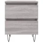 Bedside table 2 pcs Sonoma gray engineered wood 40x35x50 cm by vidaXL, Nightstands - Ref: Foro24-826889, Price: 77,60 €, Disc...