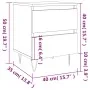 Bedside table 2 pcs Sonoma gray engineered wood 40x35x50 cm by vidaXL, Nightstands - Ref: Foro24-826889, Price: 77,60 €, Disc...