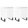 Nightstands 2 pcs glossy white engineered wood 40x30x50 cm by vidaXL, Nightstands - Ref: Foro24-826849, Price: 76,24 €, Disco...
