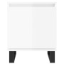 Nachttische 2 Stück glänzend weißes Holzwerkstoff 40x30x50 cm von vidaXL, Nachttische - Ref: Foro24-826849, Preis: 77,20 €, R...