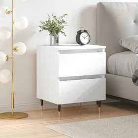 Weißer Nachttisch aus Sperrholz, 40 x 35 x 50 cm von vidaXL, Nachttische - Ref: Foro24-826860, Preis: 48,81 €, Rabatt: %