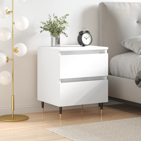 Weißer Nachttisch aus Sperrholz, 40 x 35 x 50 cm von vidaXL, Nachttische - Ref: Foro24-826860, Preis: 49,72 €, Rabatt: %