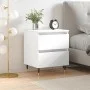 Mesita de noche madera contrachapada blanco 40x35x50 cm de vidaXL, Mesitas de noche - Ref: Foro24-826860, Precio: 49,04 €, De...
