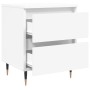 Weißer Nachttisch aus Sperrholz, 40 x 35 x 50 cm von vidaXL, Nachttische - Ref: Foro24-826860, Preis: 49,72 €, Rabatt: %