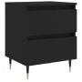 Schwarzer Nachttisch aus Holzwerkstoff, 40 x 35 x 50 cm von vidaXL, Nachttische - Ref: Foro24-826862, Preis: 53,45 €, Rabatt: %