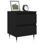 Schwarzer Nachttisch aus Holzwerkstoff, 40 x 35 x 50 cm von vidaXL, Nachttische - Ref: Foro24-826862, Preis: 56,13 €, Rabatt: %