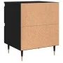 Schwarzer Nachttisch aus Holzwerkstoff, 40 x 35 x 50 cm von vidaXL, Nachttische - Ref: Foro24-826862, Preis: 53,45 €, Rabatt: %