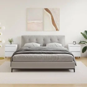 Mesitas de noche 2 uds madera de ingeniería blanco 40x35x50 cm de vidaXL, Mesitas de noche - Ref: Foro24-826861, Precio: 77,4...