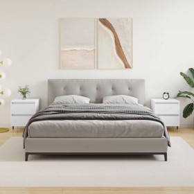 Mesitas de noche 2 uds madera de ingeniería blanco 40x35x50 cm de vidaXL, Mesitas de noche - Ref: Foro24-826861, Precio: 78,2...