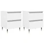 Nachttische 2 Stk. Holzwerkstoff weiß 40x35x50 cm von vidaXL, Nachttische - Ref: Foro24-826861, Preis: 77,49 €, Rabatt: %