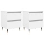 Nightstands 2 pcs engineered wood white 40x35x50 cm by vidaXL, Nightstands - Ref: Foro24-826861, Price: 78,25 €, Discount: %