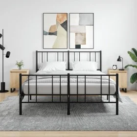 Nachttische, 2 Stück, Holzwerkstoff, Sonoma-Eiche, 40 x 30 x 50 cm von vidaXL, Nachttische - Ref: Foro24-826851, Preis: 69,09...