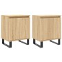 Nachttische, 2 Stück, Holzwerkstoff, Sonoma-Eiche, 40 x 30 x 50 cm von vidaXL, Nachttische - Ref: Foro24-826851, Preis: 69,96...