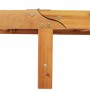 Tumbona 2 pcs Taupé 200 x 67 x 84cm Madera maciza de Acacia
