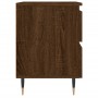 Nightstands 2 pcs oak brown engineered wood 40x35x50 cm by vidaXL, Nightstands - Ref: Foro24-826875, Price: 82,59 €, Discount: %