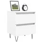 Nachttisch aus Sperrholz weiß 40x35x50 cm von vidaXL, Nachttische - Ref: Foro24-826876, Preis: 52,80 €, Rabatt: %