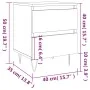 Nachttisch aus Sperrholz weiß 40x35x50 cm von vidaXL, Nachttische - Ref: Foro24-826876, Preis: 52,80 €, Rabatt: %