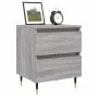 Bedside table 2 pcs Sonoma gray engineered wood 40x35x50 cm by vidaXL, Nightstands - Ref: Foro24-826873, Price: 79,48 €, Disc...