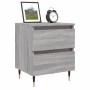Nachttisch 2 Stk. Sonoma graues Holzwerkstoff 40x35x50 cm von vidaXL, Nachttische - Ref: Foro24-826873, Preis: 80,47 €, Rabat...