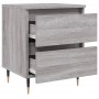 Nachttisch 2 Stk. Sonoma graues Holzwerkstoff 40x35x50 cm von vidaXL, Nachttische - Ref: Foro24-826873, Preis: 80,47 €, Rabat...