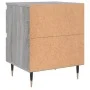 Bedside table 2 pcs Sonoma gray engineered wood 40x35x50 cm by vidaXL, Nightstands - Ref: Foro24-826873, Price: 79,48 €, Disc...