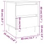 Nachttisch 2 Stk. Sonoma graues Holzwerkstoff 40x35x50 cm von vidaXL, Nachttische - Ref: Foro24-826873, Preis: 80,47 €, Rabat...