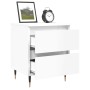 Nightstands 2 pcs glossy white engineered wood 40x35x50 cm by vidaXL, Nightstands - Ref: Foro24-826865, Price: 88,33 €, Disco...