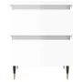 Nightstands 2 pcs glossy white engineered wood 40x35x50 cm by vidaXL, Nightstands - Ref: Foro24-826865, Price: 87,28 €, Disco...