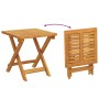 Tumbona 3 pcs Taupé 40 x 40 x 40cm Madera maciza de Acacia