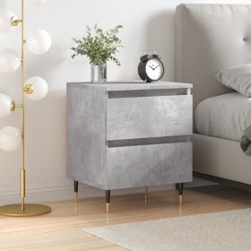 Concrete gray engineered wood bedside table 40x35x50 cm by vidaXL, Nightstands - Ref: Foro24-826868, Price: 48,11 €, Discount: %