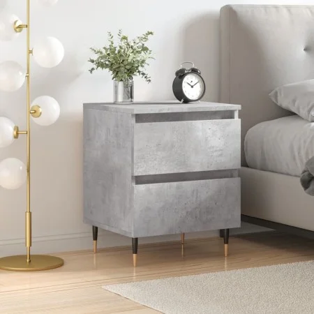 Concrete gray engineered wood bedside table 40x35x50 cm by vidaXL, Nightstands - Ref: Foro24-826868, Price: 47,44 €, Discount: %